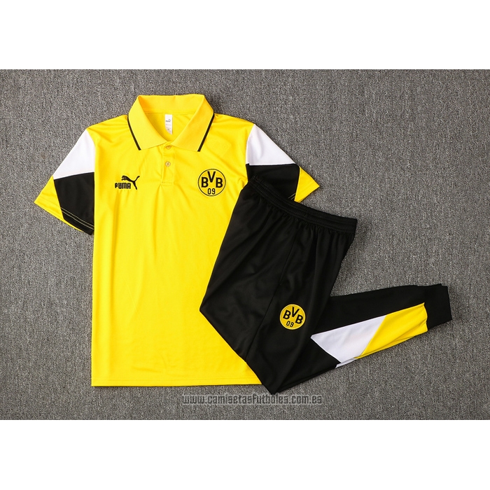 Conjunto Polo del Borussia Dortmund 2021-2022 Amarillo